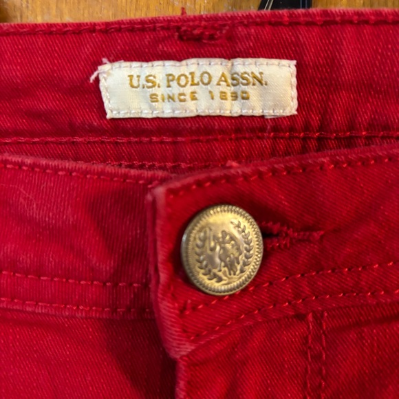 US Polo red jeans. Size 12 - Picture 9 of 11